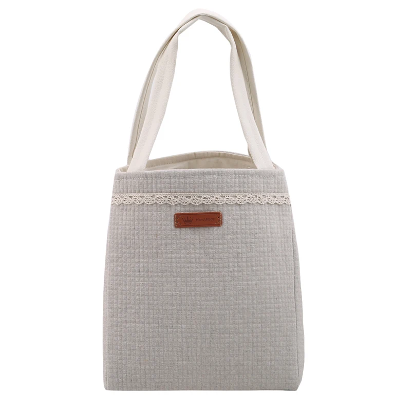 Высококачественный Ланч бокс из хлопка и льна алюминиевой фольги изоляционный