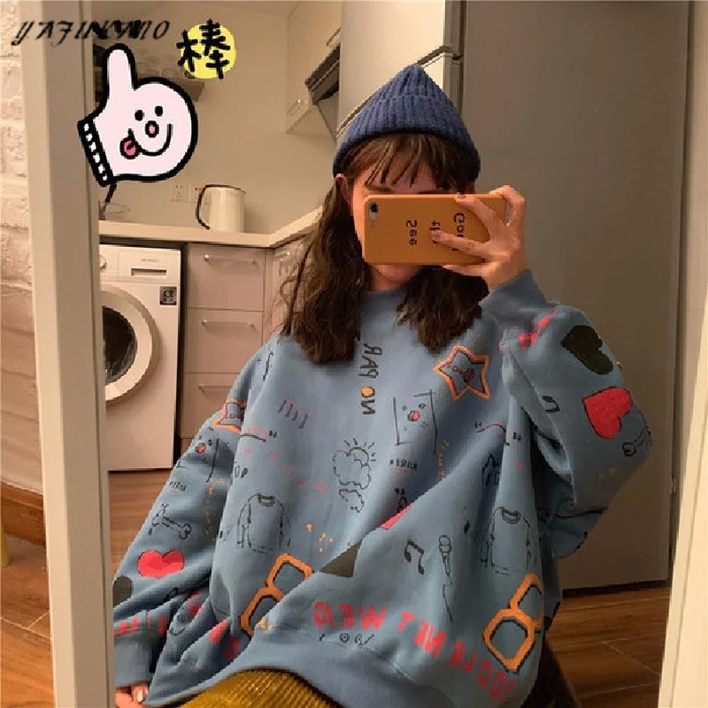Hoodies Women Oversize Pink Top 90s Aesthetic Kawaii Sweetshirts for Girls Harajuku Streetwear Vintage Korean Fashion