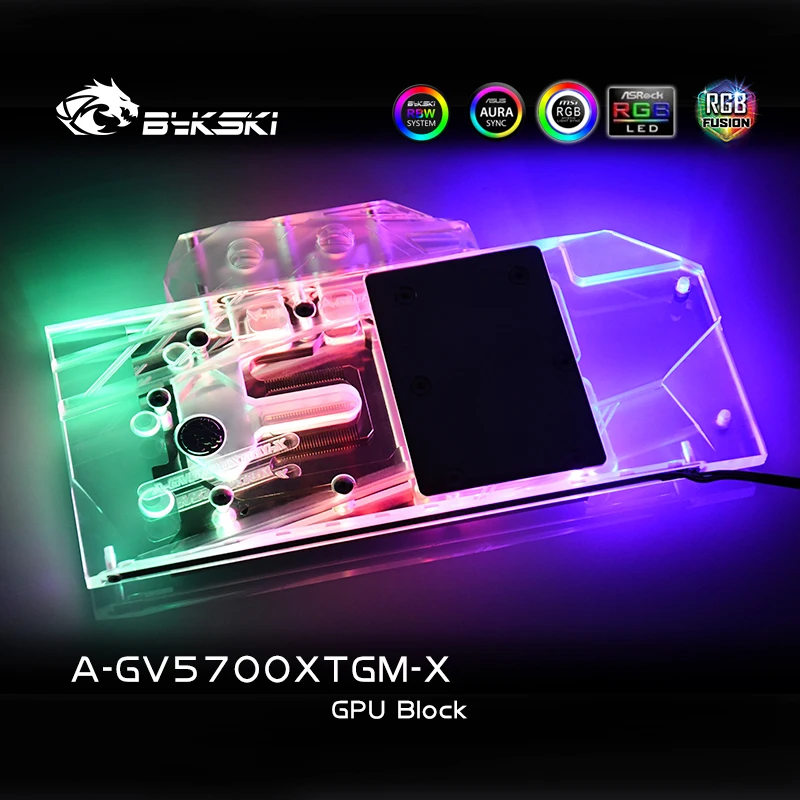 

Bykski A-GV5700XTGM-X PC water cooling Radiator GPU cooler video card Graphics Card Water Block for Gigabyte RX5700XT GAMING