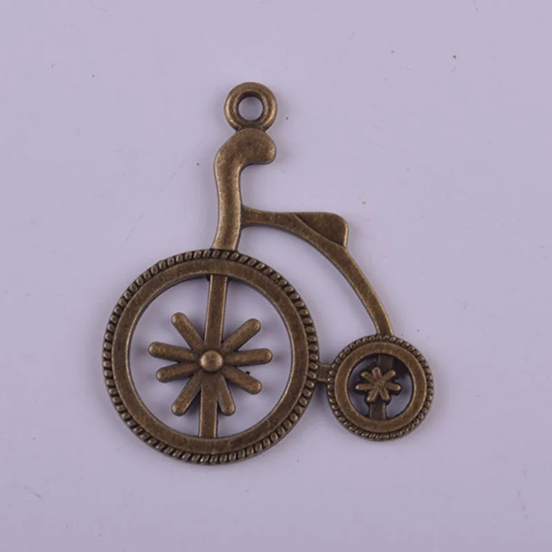 

Wholesale Bike Pendant Retro Bronze Tone Leather Chain Style Necklace Pendant Alloy Jewelry Accessories 50pcs/lot: