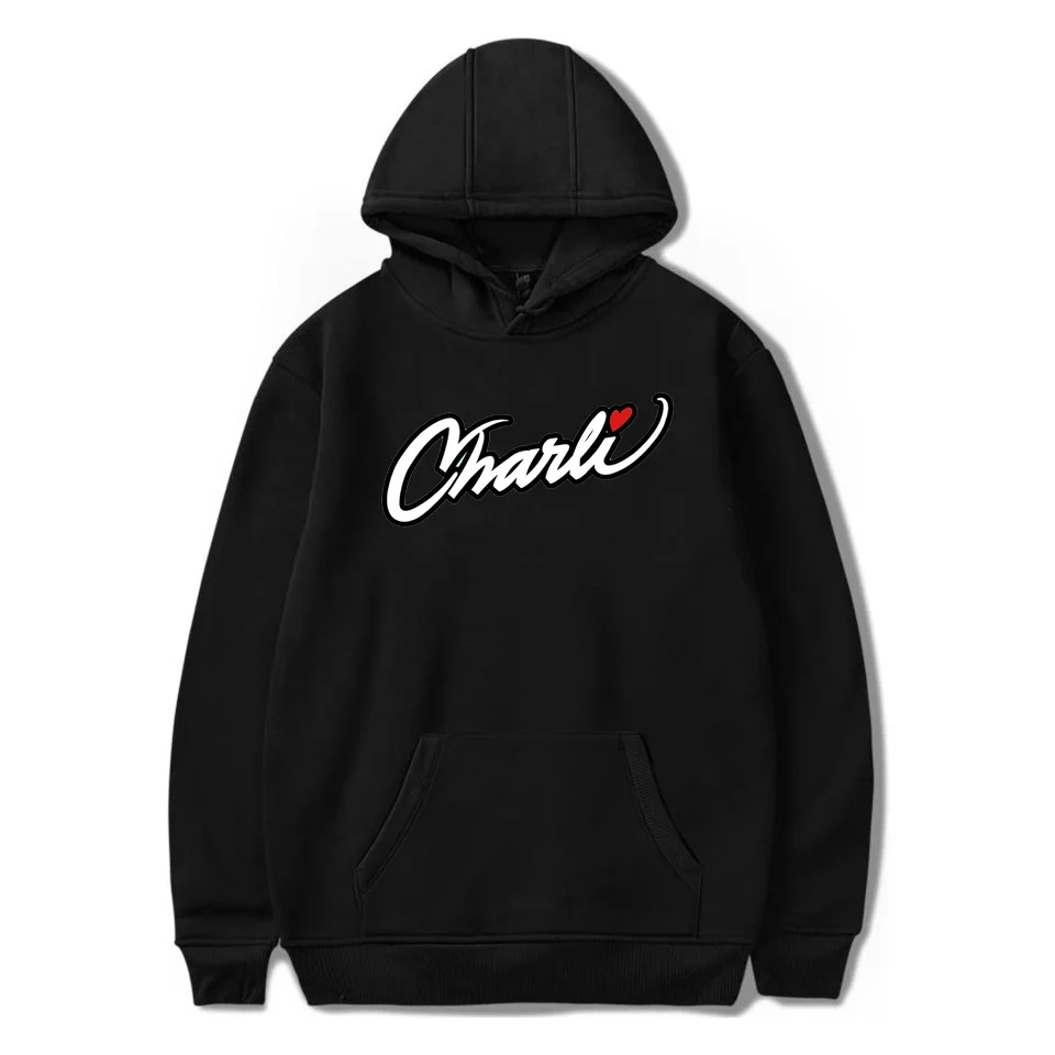 

Толстовки с надписью «Merch Charli», толстовки с надписью «Charli» в стиле Харадзюку для мужчин и женщин, пуловер в стиле интернет-знаменитостей, спо...