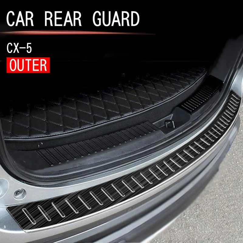 

Автомобильный задний бампер, защита для багажника, защита от царапин, отделка заднего бампера, чехол для Mazda CX-5 2017-2021