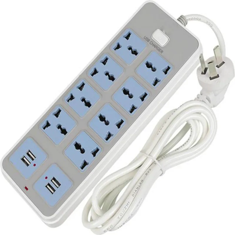 Умный удлинитель Glory Home 10 А 2500 Вт 4 USB-порта | Электроника