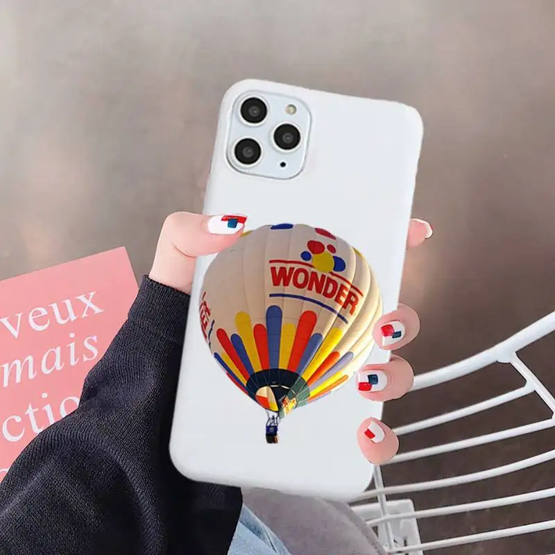 

Love Heart Balloon Fundas Phone Case Candy Color for iPhone 6 7 8 11 12 s mini pro X XS XR MAX Plus