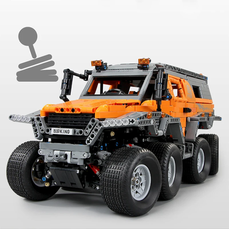 Радио пульт дистанционного управления автомобиля техника Siberia Avtoros shaman 8x8 ATV строительный блок с светильник 2,4 ГГц RC игрушки коллекция с светильник