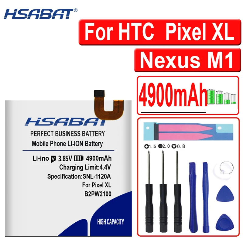 

HSABAT B2PW2100 4900mAh Battery for HTC nexus google Pixel XL / Nexus M1
