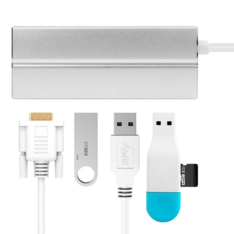 Адаптер Amkle USB VGA C 3 1 на 0 концентратор Type видео конвертер для новейшего типа