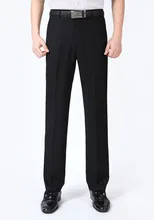 Costume et pantalon d'affaires pour homme, tenue de soirée en soie unie, Long, Baggy, taille 29 56, printemps automne  (1)