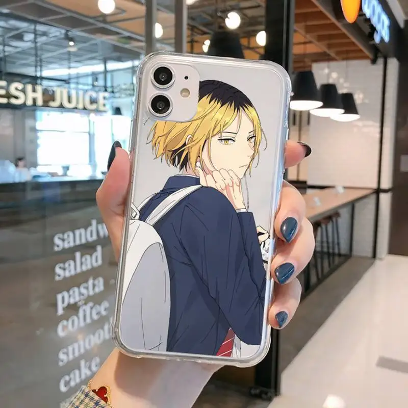 

Kenma Kozume of Haikyuu Phone Case Transparent for iPhone 11 12 mini pro XS MAX 8 7 6 6S Plus X 5S SE 2020 XR