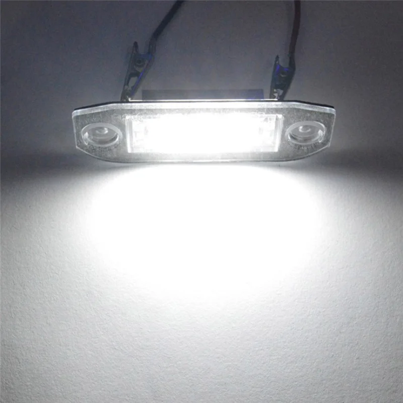 

2Pcs Number License Plate Light Lamp LED 12V 6500k For VOLVO C30 C70 S80 XC70 XC90 V70 Plate Lights Lamp Auto Parts