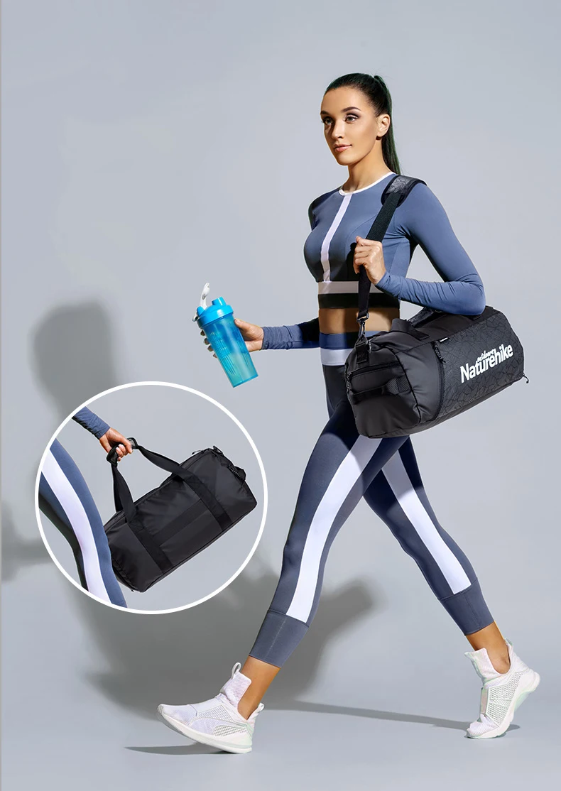 Naturehike спортивная сумка с сухим мокром разделением Водонепроницаемая спортивная сумка унисекс высокой емкости сумка для хранения плавательных принадлежностей уличная Сумка для кемпинга