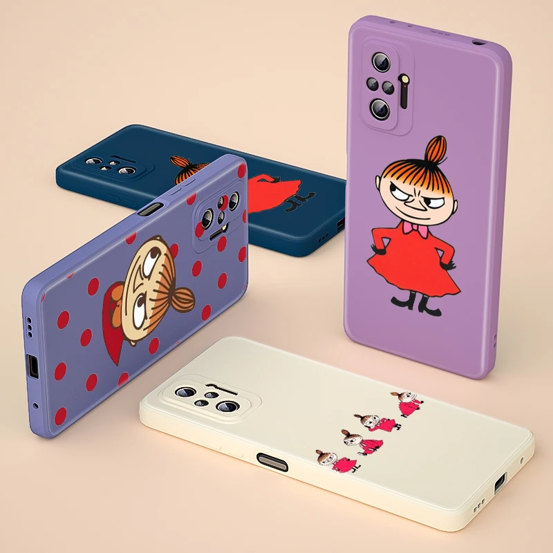 

Cute Little My Liquid Silicone Soft Cover For Xiaomi Redmi Note 10 10T 9 9T 8T 9S 8 7 Pro Max Phone Case