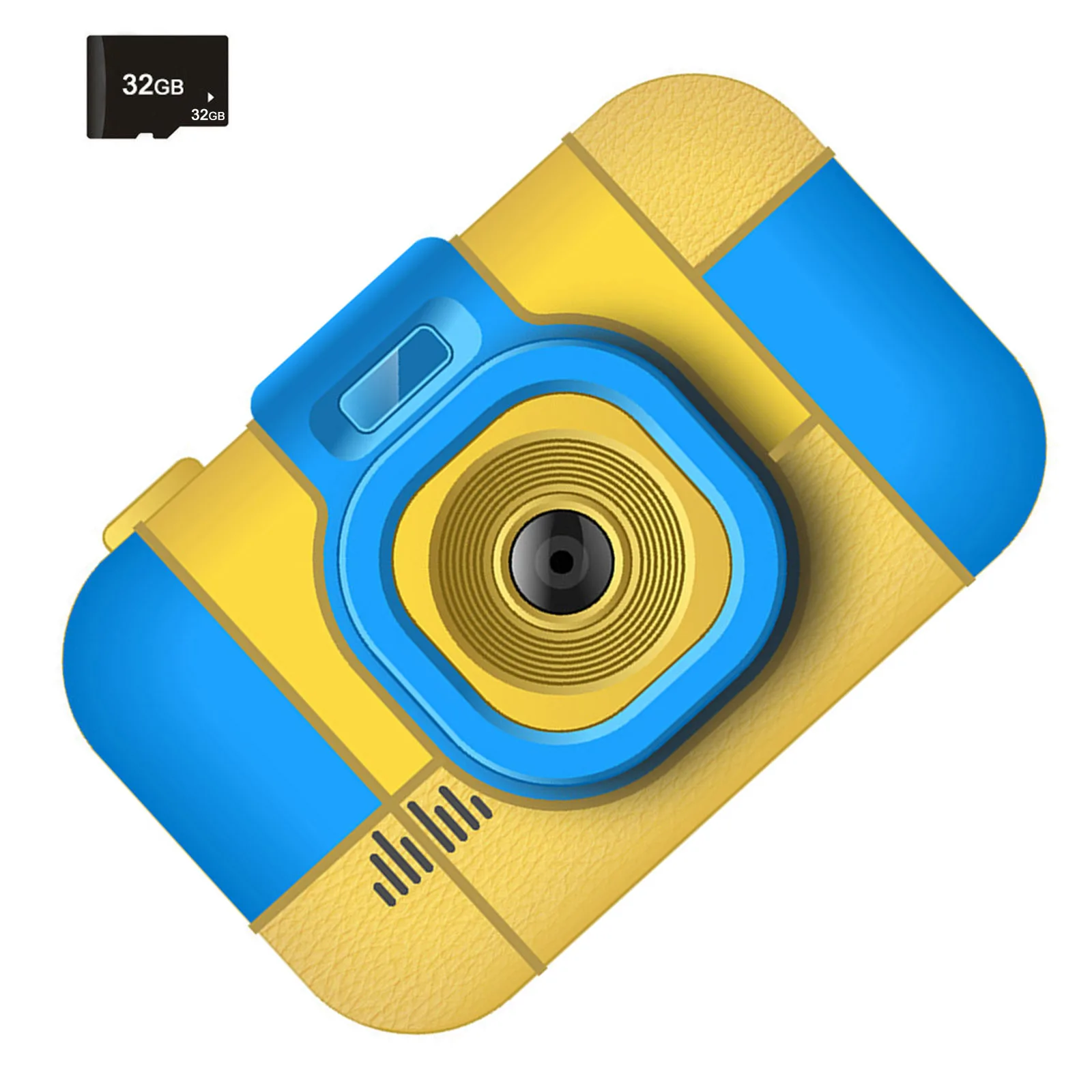 Многофункциональный Детский цифровой Камера 1080P зарядка через USB селфи с картой