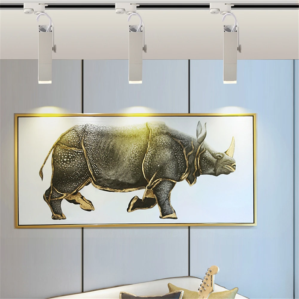 Светодиодный точечный квадратный креативный Трековый светильник COB для гостиной