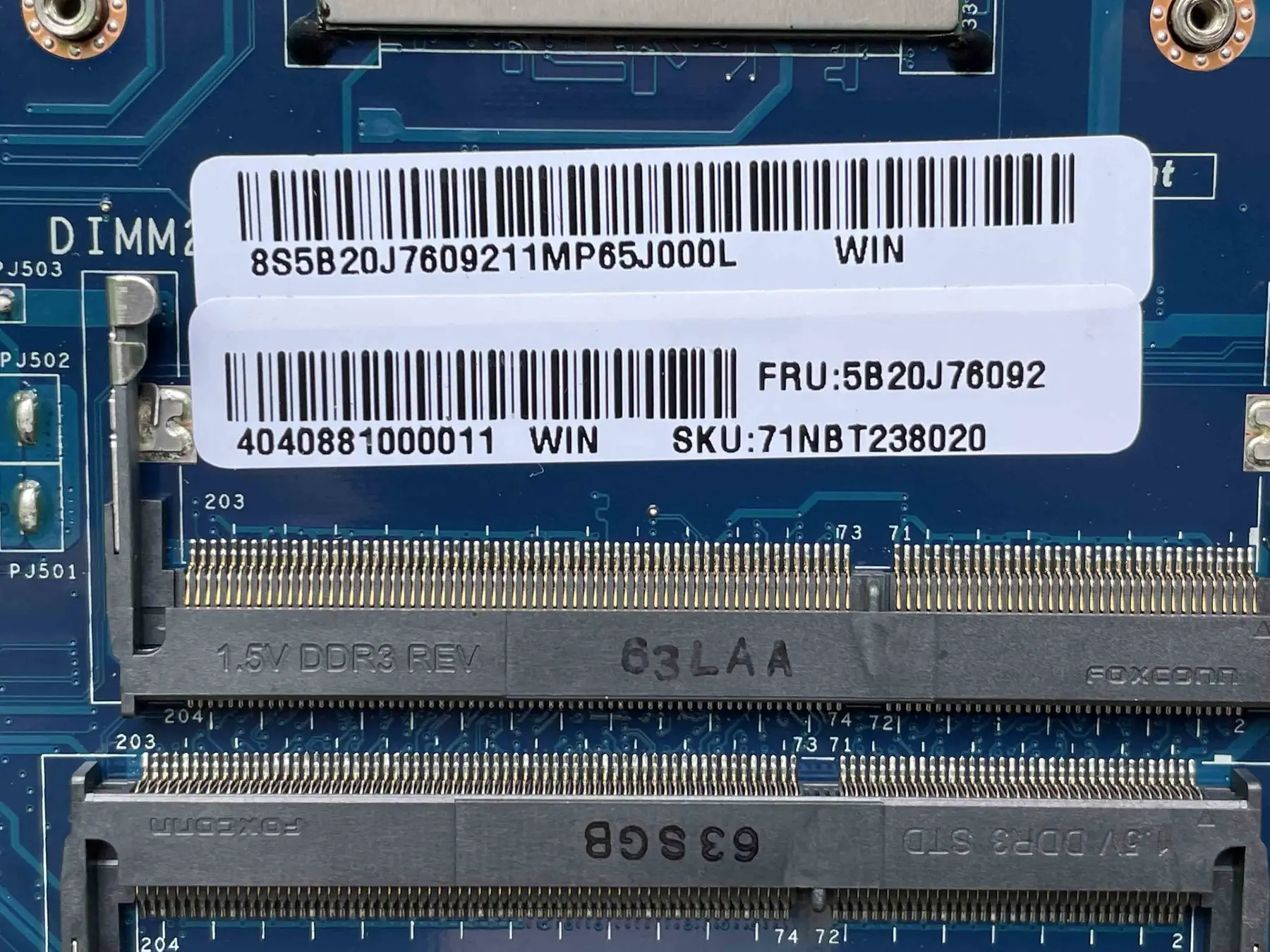 Оригинальная материнская плата для ноутбука Lenovo 500-15z системная 5B20J76092 LA-C285P DDR3 100%