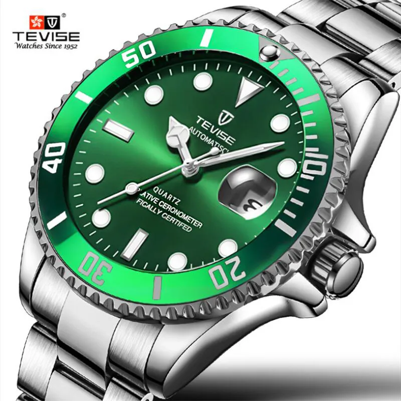 Кварцевые спортивные мужские часы TEVISE армейские военные наручные модные