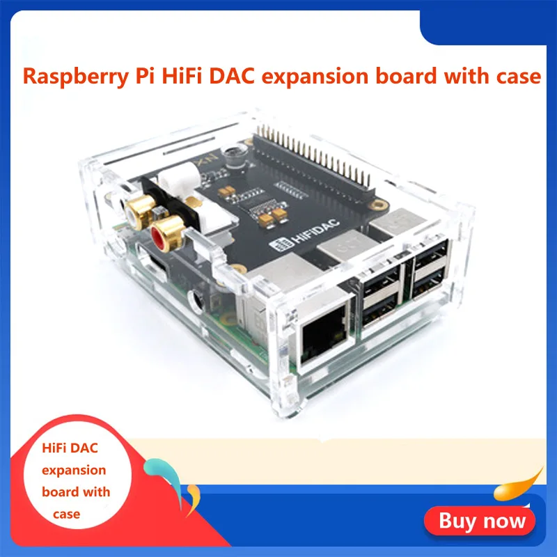 Hi Fi ЦАП Плата расширения с чехол для Raspberry Pi 3B/3B +|Аксессуары демонстрационных