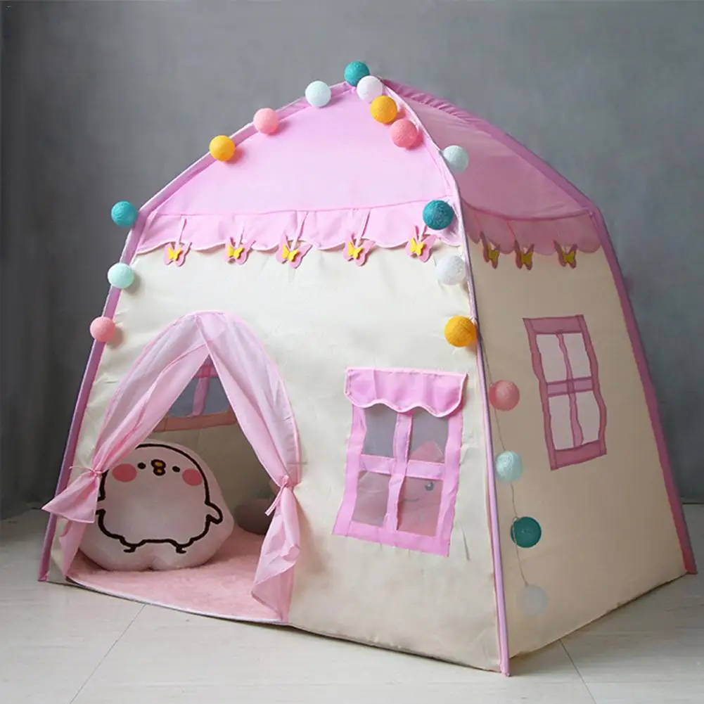 Детская палатка из ткани Оксфорд, игровой домик для детей 3-4 лет, домашний игрушечный домик для девочек, подарок на день рождения, розовая детская палатка carpas infantiles
