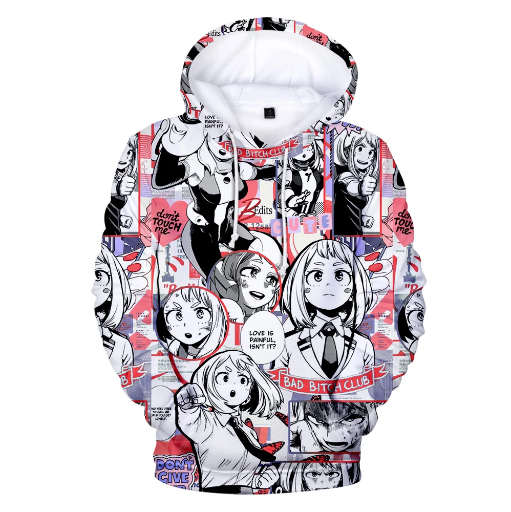 

Hip Hop Hooded 3D Comic My Hero Academia Hoodies Men Sweatshirt Women Pullovers Autumn Streetwear Boys Girls Cartoon Sportswear
