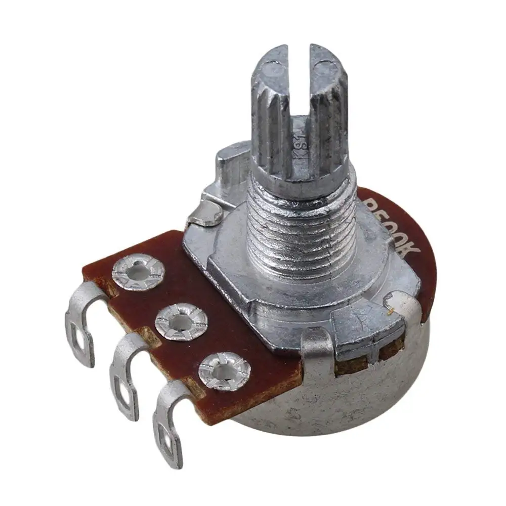 10pcs b500k 16mm basis 15mm welle elektrische gitarre volumen potentiometer free global shipping