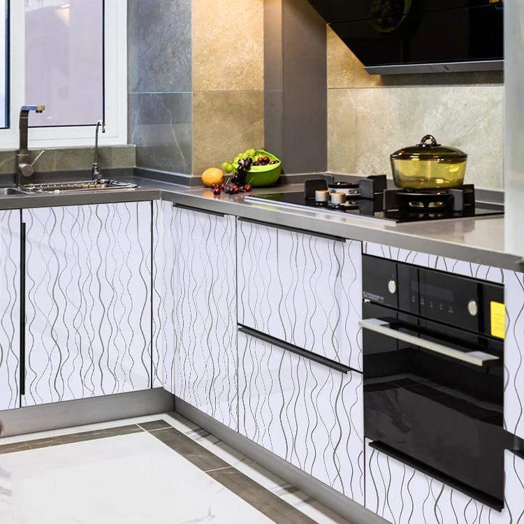 self adhesive vinyl film for furniture kitchen cabinet waterproof decorative stickers pvc furniture stickers modern home deocr free global shipping