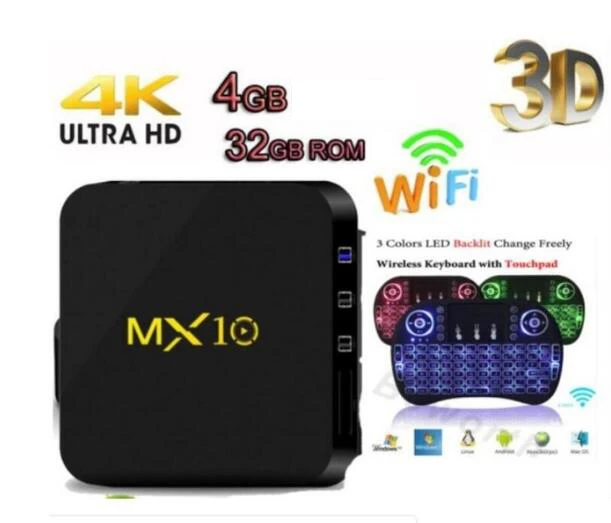 4G 32G I8 Mx10 ТВ приставка android 9 emmc DDR3 4 ГБ 32 ГБ KoD 18,0 RK3328 mx 10 четырехъядерный 64 бит usb3.0 ТВ приставка Восьмиядерный - Цвет: 4G 32G I8