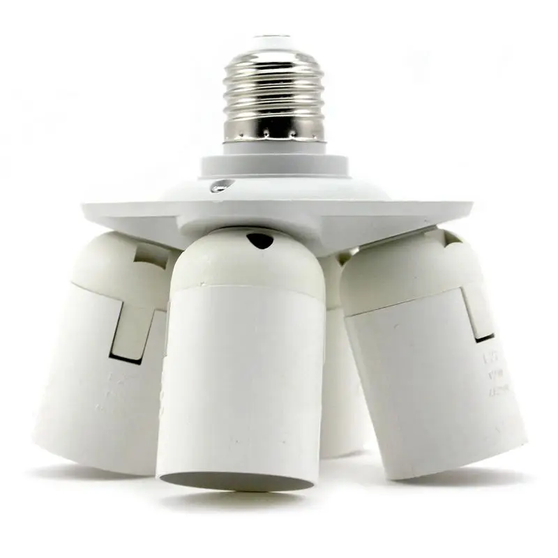 4 в 1 E27 переходник-разветвитель на две студийный Набор для фото светильник