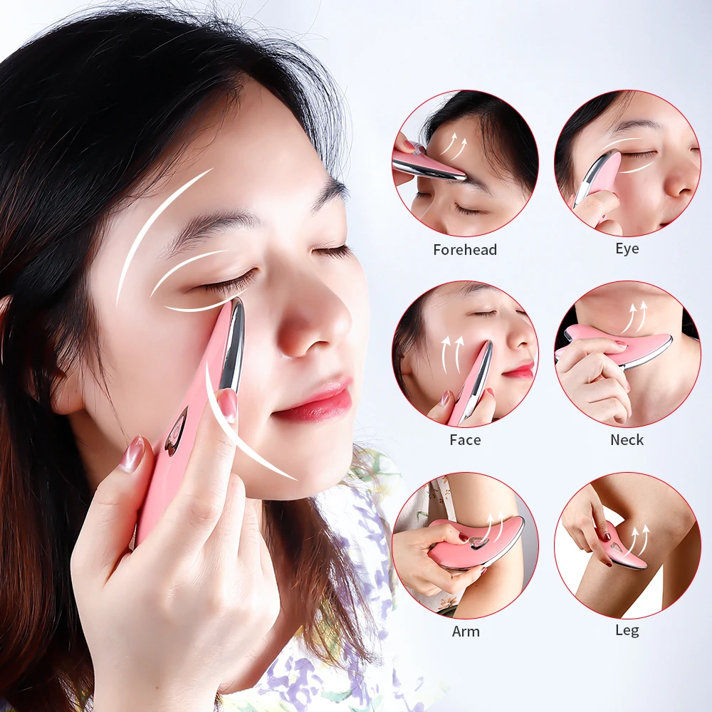 Массажер гуаша для лица и шеи устройство удаления морщин тела массажер похудения