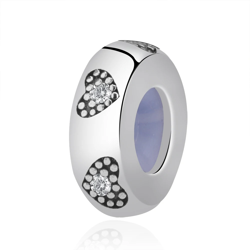 2 925 стерлингового серебра Fit Pandora Браслеты собака животное следа разделитель со стразами бусины для Подвески для изготовления украшений DIY - Цвет: 2