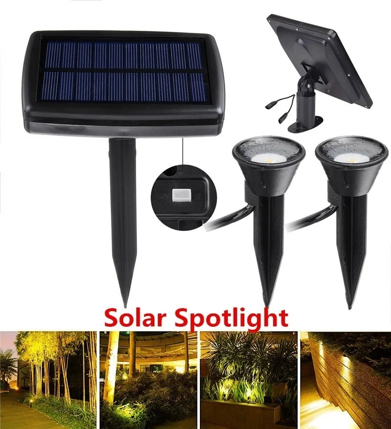 Водонепроницаемые наружные точечные светильники на солнечной батарее