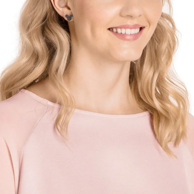 Модные очаровательные серебряные оригинальные 1:1 реплики милые серьги-гвоздики