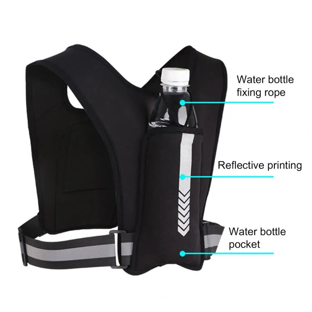

Running Backpack Portable Reflective Running Vest Running Vest Chest Phone Holder for Cycling Running Chest Bag