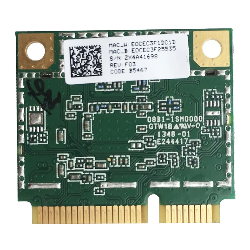 Беспроводная карта AR9462 AR5B22 WB222 Half Mini PCIe 300 Мбит/с + Bluetooth 4 0 WLAN Wifi | Компьютеры и офис