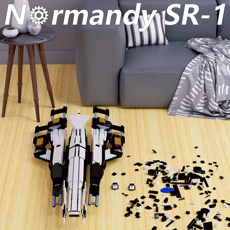 MOC-21578 экшн-стрельба игра в гантели Нормандия строительные блоки набор