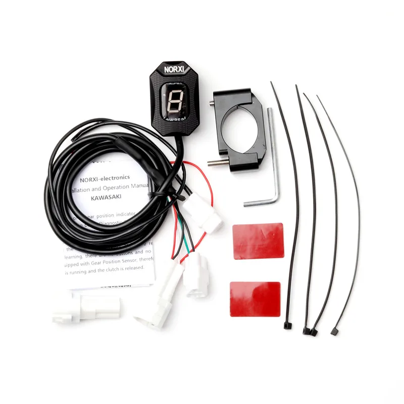 

Motorcycle Gear Indicator For Kawasaki Klv 1000 Zx-10R Motor Ecu Direct Mount 1-6 Level Display Speedmeter