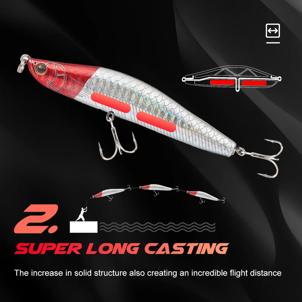 Тонущий рыболовный карандаш Evercatch arowana 13 6 г/80 мм 24 г/95 рыболовная снасть для