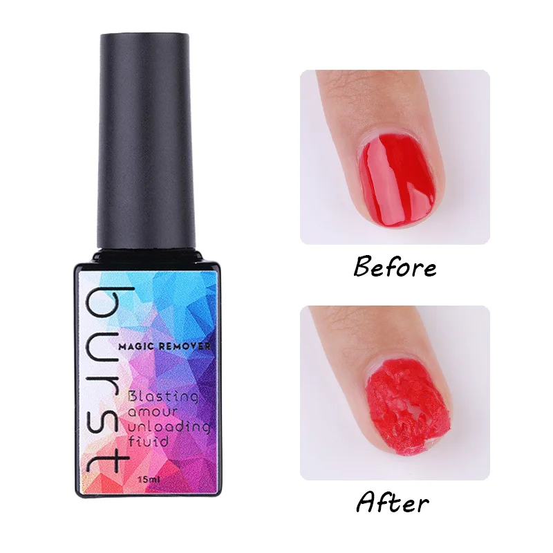 

12ML gel soak off Burst Remover for UV Gel Nail Polish Nail Art Tools cleanser Degreaser Nail Lacquer Remover Gel Wholesale