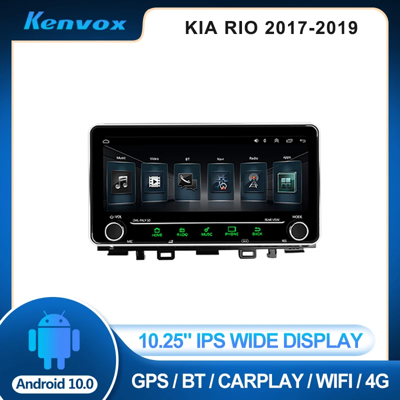 

Автомагнитола 2 din, 10,25 дюйма, IPS, Android, для KIA RIO 2016, 2017, 2020