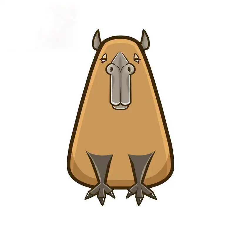 

Personality Capybara Car Stickers Windows Windshield Decal Scratch-Proof Cartoon Bumper Waterproof Decoration Suitable for Car