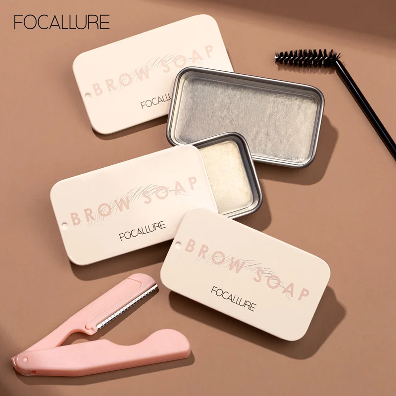 

FOCALLURE Eyebrow Soap Wax 3D Feathery Wild Brow Styling Pomade Gel For Eyebrows Makeup Soap Brow Sculpt Lift