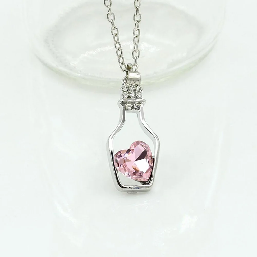 Металлический Серебряный цвет Желая бутылка очарование дрейфующих бутылки