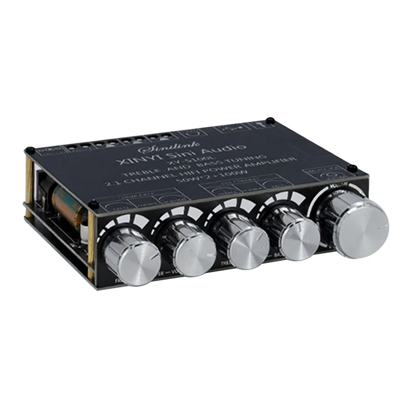 Bluetooth 5 0 2 1 канала Мощность аудио стерео сабвуфер усилитель доска 50WX2 + 100W Динамик