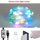 Рождественская гирлянда WS2812B RGBIC, индивидуально Адресуемая, цвет мечты, Рождественское украшение, светодиодный модуль с питанием от USB, 5 В