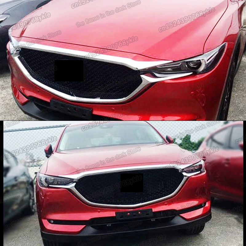 shiny silver abs car head hood trims decoration for mazda cx-5 2017 2018 2019 2020 2021 cx5 accessories 2022 sport | Автомобили и