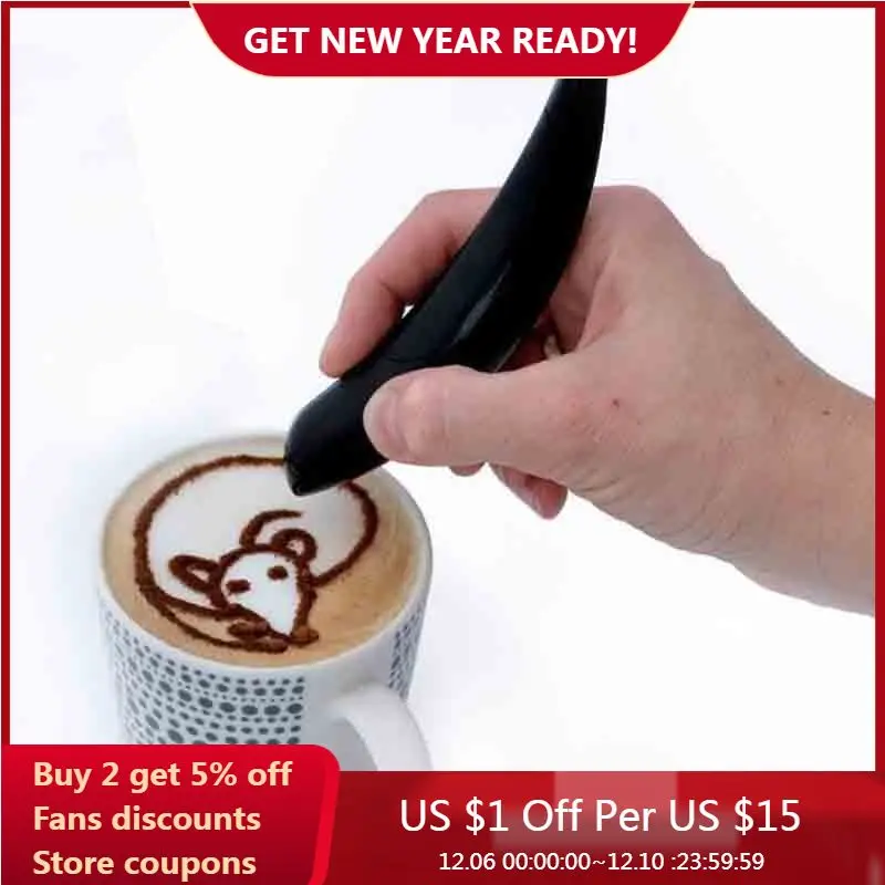 Электрическая ручка для рисования латте кофейного торта специй украшения резьбы