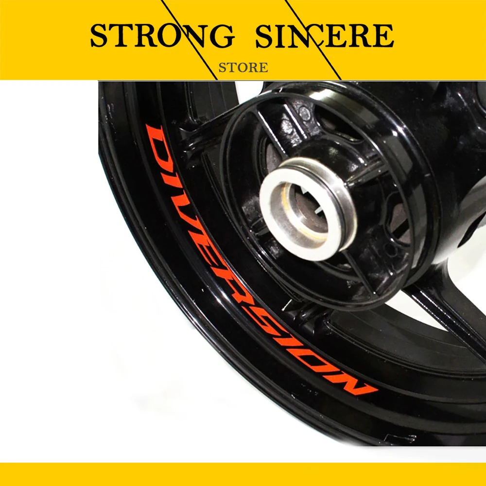 

Motorcycle Wheel Sticker Decal Reflective Rim Bike Motorcycle Suitable for YAMAHA DIVERSION
