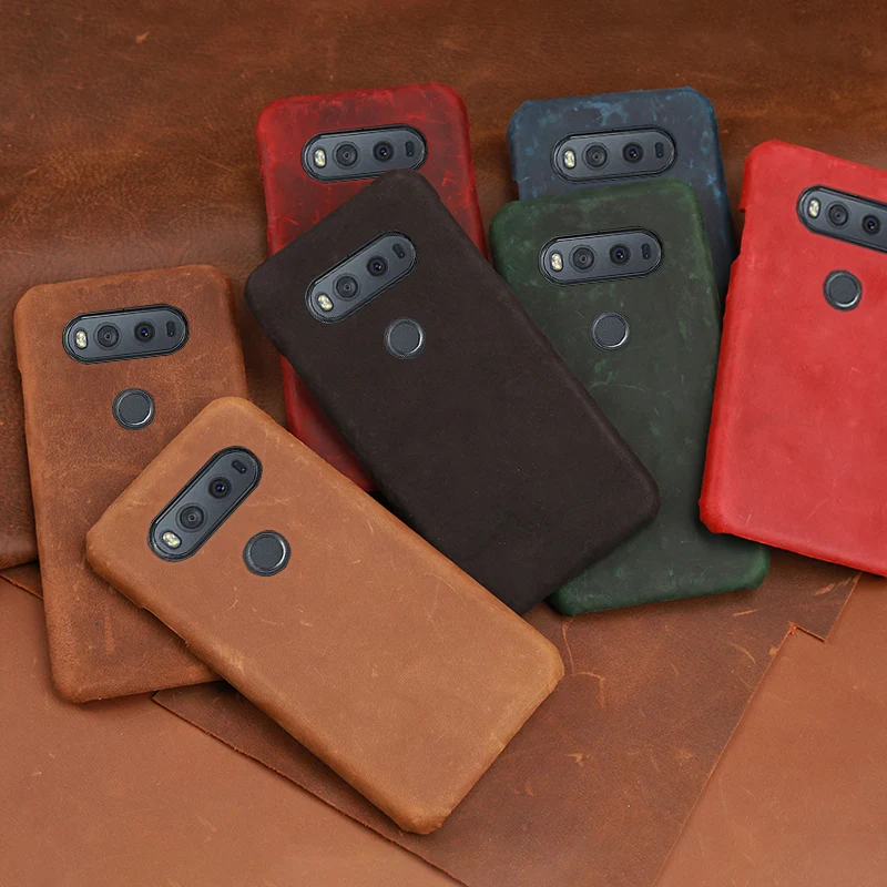 Crazy horse кожа чехол для телефона LG V10 V20 V30 V40 V50 ThinQ G3 G4 G5 G6 G7 G8s K40 K50 Q7 Q6 Q Stylo4 задняя