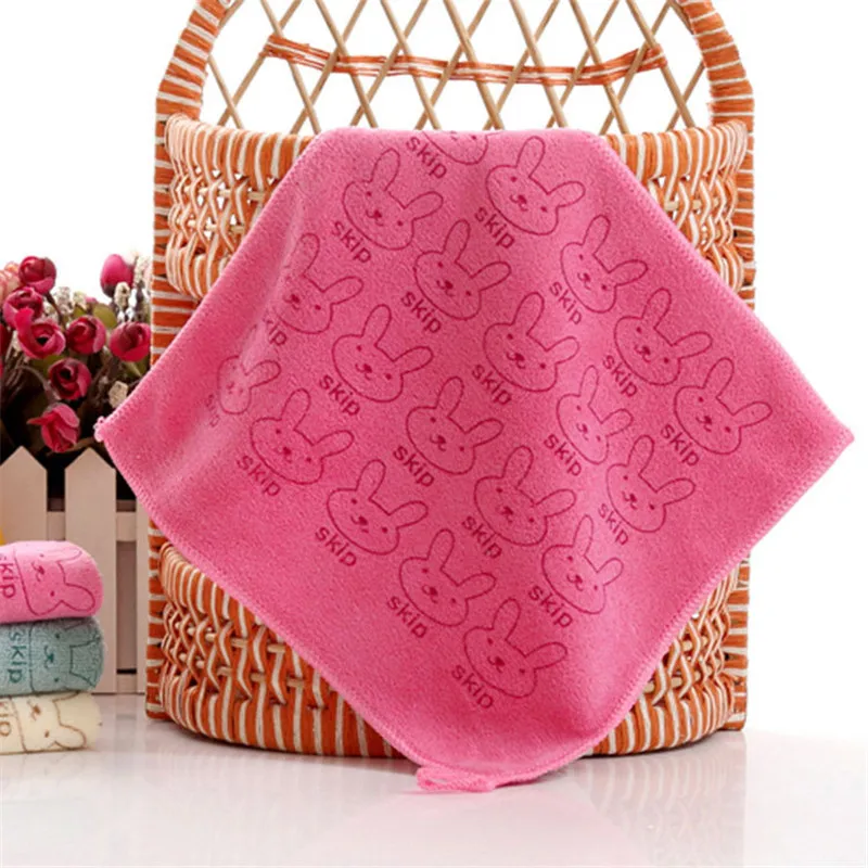 3 шт./лот 25*25 см милое детское полотенце из сверхтонкого волокна банное квадратное