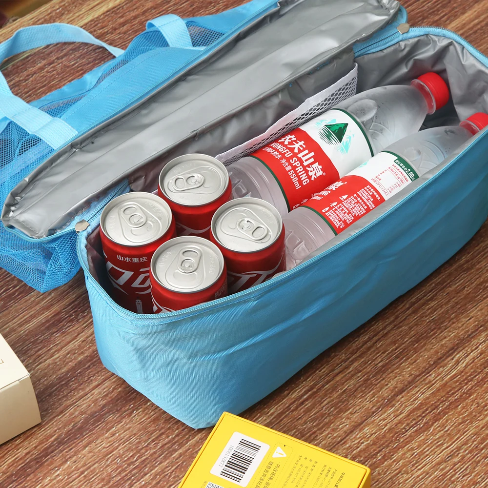 Большая вместительная сетчатая прозрачная двухслойная термостойкая пляжная