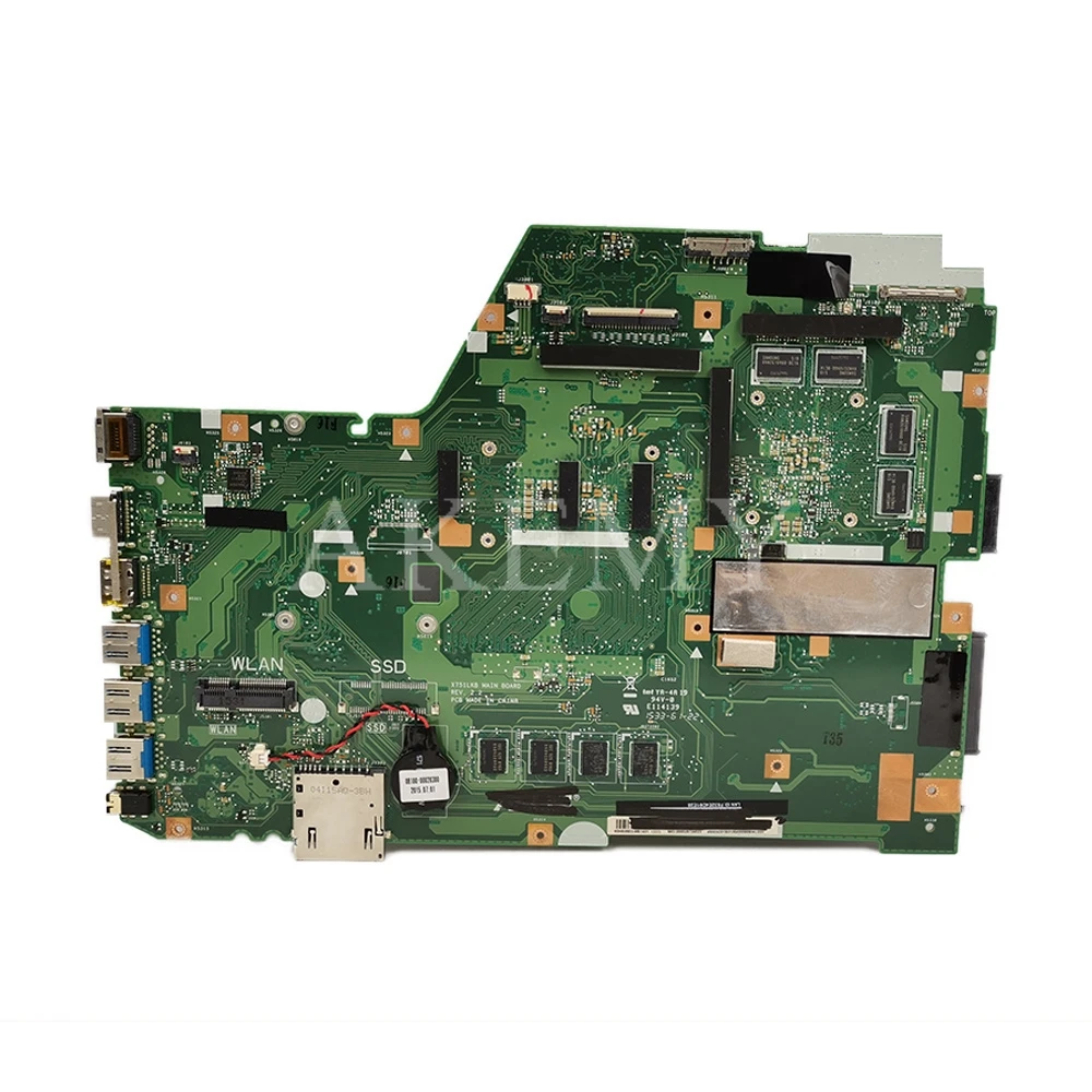 Материнская плата X751LK материнская i7 4510 GTX850M/2 ГБ 4 для For Asus X751L X751LX ноутбука